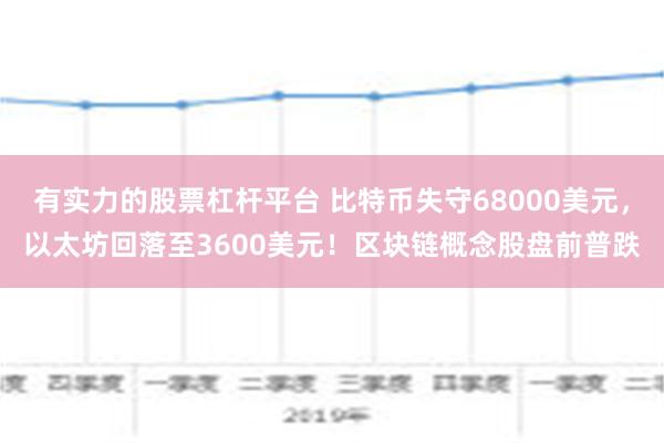 有实力的股票杠杆平台 比特币失守68000美元，以太坊回落至3600美元！区块链概念股盘前普跌